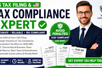 file form 5472, form 1120, non resident tax, US llc tax returns, irs back taxes