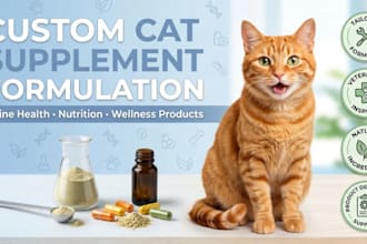 create custom cat supplement and feline health product formulas