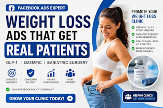 weight loss marketing glp ozempic facebook ad bariatric surgery clinic promotion