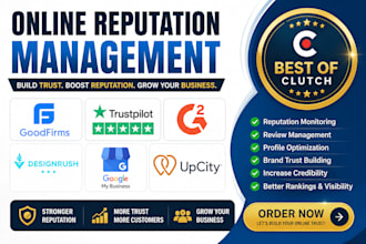 do clutch g2  capterra ORM online reputation management and brand trust