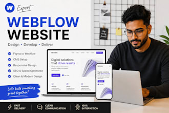develop modern webflow website, figma to webflow, webflow cms, framer developer