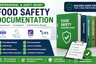 develop iso 22000, fssc 22000, ifs or brc food safety documentation