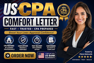 do CPA letter comfort  letter mortgage letter financial statement