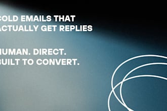 write cold email sequences and linkedin outreach copy that gets replies