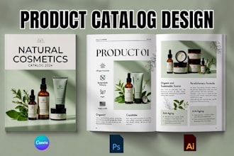 design medspa product catalog skincare medical menu magazine for b2b wholesales
