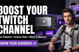 boost twitch live viewers twitch viewers and twitch channel promotion