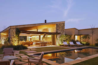 design 3d courtyard house, modern villa, luxury residence,courtyard villa design