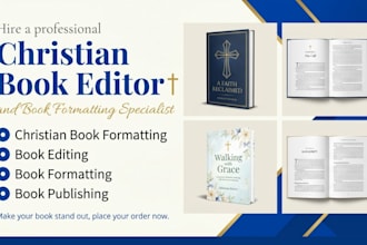 line edit, format christian book, novel, christian manuscript, memoir book
