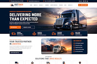 design logistics, freight, trucking, dispatch and a company website