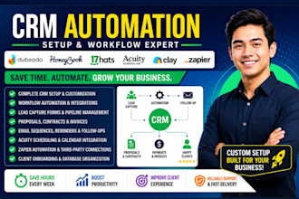 setup dubsado honeybook automation,17hats acuity clay zapier workflow automation