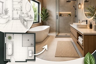 do bathroom remodeling and modern bathroom layout design
