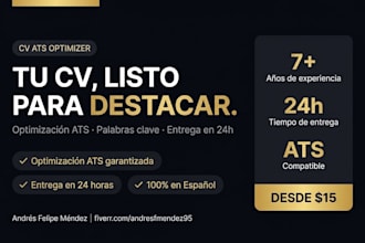 optimizaré tu hoja de vida para pasar filtros ats en español