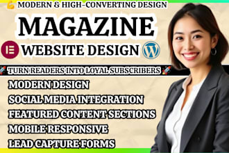 magazine website online magazine site news website design editorial website