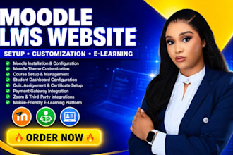 setup moodle, moodle customization, moodle lms and moodle elearning website