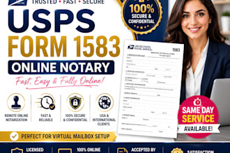 notarize usps form 1583 online same day fast and secure