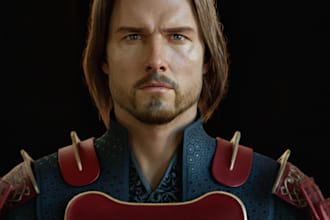 do 3d realistic custom unreal engine metahuman character 3d cloth 3d hair 3d rig
