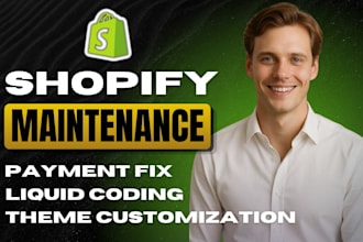 shopify store fix liquid code shopify website customization and payment gateway