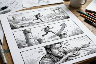 create a professional storyboard for your video or film