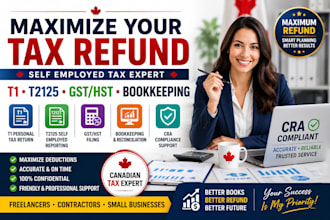 do canada tax return, personal t1 t2, cra filing, bookkeeping for self employed