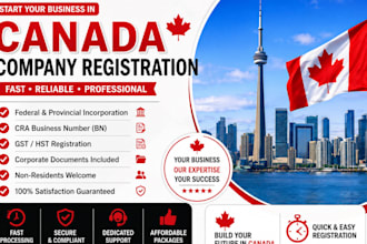 register your canadian corporation with gst hst and legal documents