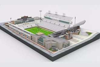 do 3d sports facility, 3d football pitch, 3d stadium rendering and master plan