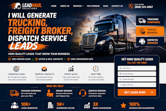 generate trucking, freight broker, dispatch service leads