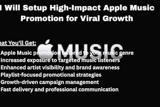 setup high impact apple music promotion for viral growth
