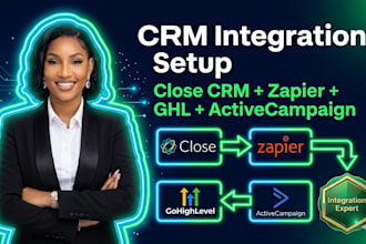setup close CRM zapier gohighlevel and activecampaign integration