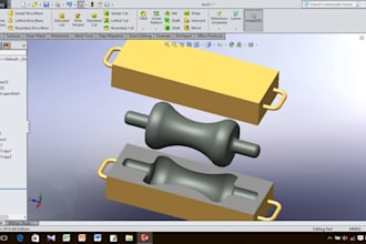 design injection molds, plastic molds, 3d cad model and tooling in solidworks