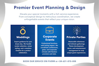 professionally plan and coordinate your next event