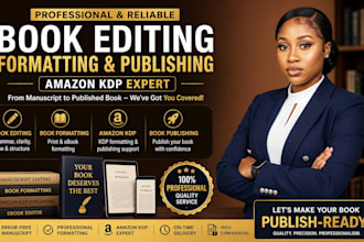 do book editing, book publishing, book formatting, book editor, amazon KDP