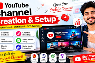 create and professionally setup your youtube channel