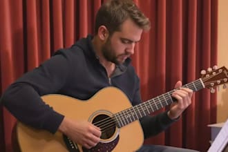 record male vocals, acoustic guitar, and piano for country pop
