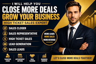 sales closer sales representative high ticket sales lead generation sales lead