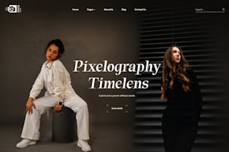 build photography website videography portfolio website with online booking