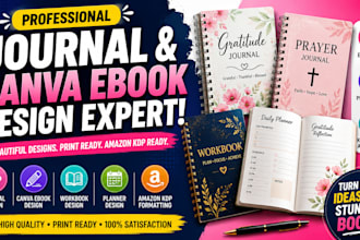 do journal design, canva ebook design gratitude journal, workbook for amazon kdp