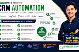 setup dubsado, honeybook, 17hats, acuity, clay and zapier CRM automation