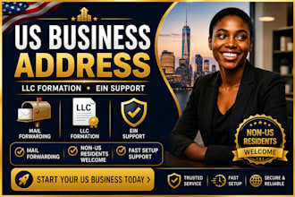 help you get a US business address for llc formation, ein, and banking