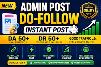 provide admin post services on authority websites