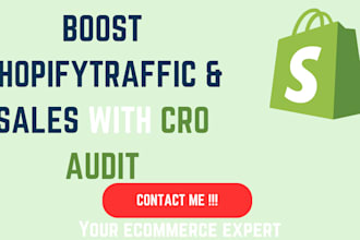design and boost shopify traffic sales with cro