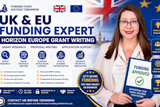 secure uk eu funding, grant proposal,grant research, uk horizon