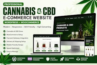create cannabis cbd ecommerce website woocommerce delivery automation