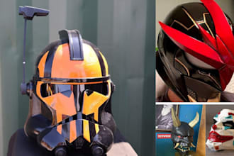 3d print and paint 3d mask cosplay creation halloween mask 3d helmet for ship