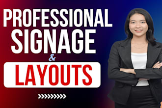 create digital signage layout, yard sign, led billboard and menu boards signage