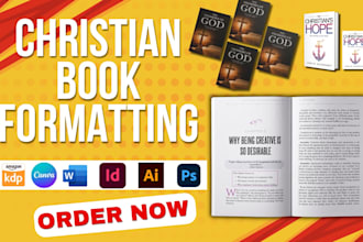 format christian book for amazon kdp, devotional christian ebook and book design