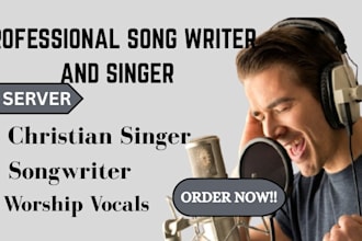 be your christian singer songwriter for worship and ccm
