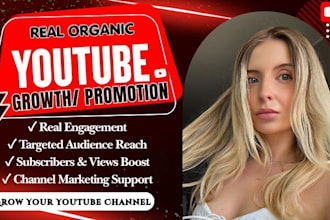 do youtube channel promotion organic growth video marketing yt subscribers, view