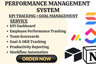 build team performance dashboards and goal tracking workflows