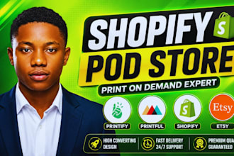 design shopify print on demand store shopify printful pod printify pod store