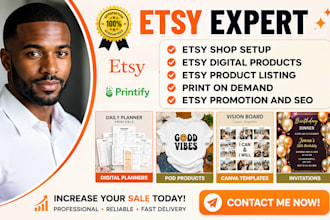 create etsy digital product, etsy digital planner, etsy shop setup, etsy SEO